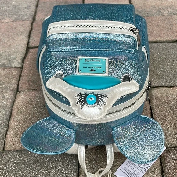 Disney Cruise Line Loungefly Mini Backpack - 25th Anniversary - Shimmering Seas - Picture 4 of 16